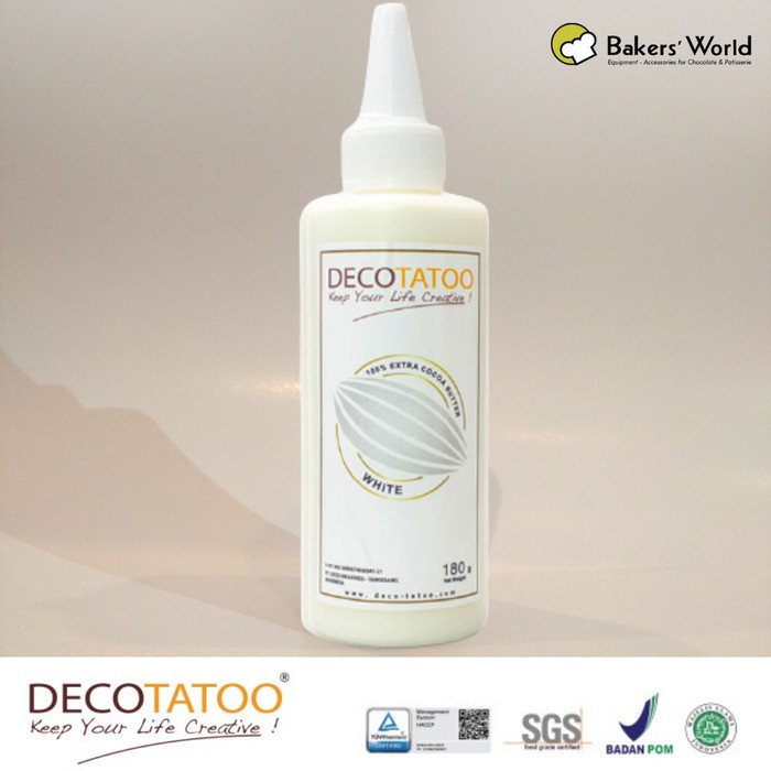 

Pewarna Makanan - Decotatoo - Putih White Cocoa Butter 180gr