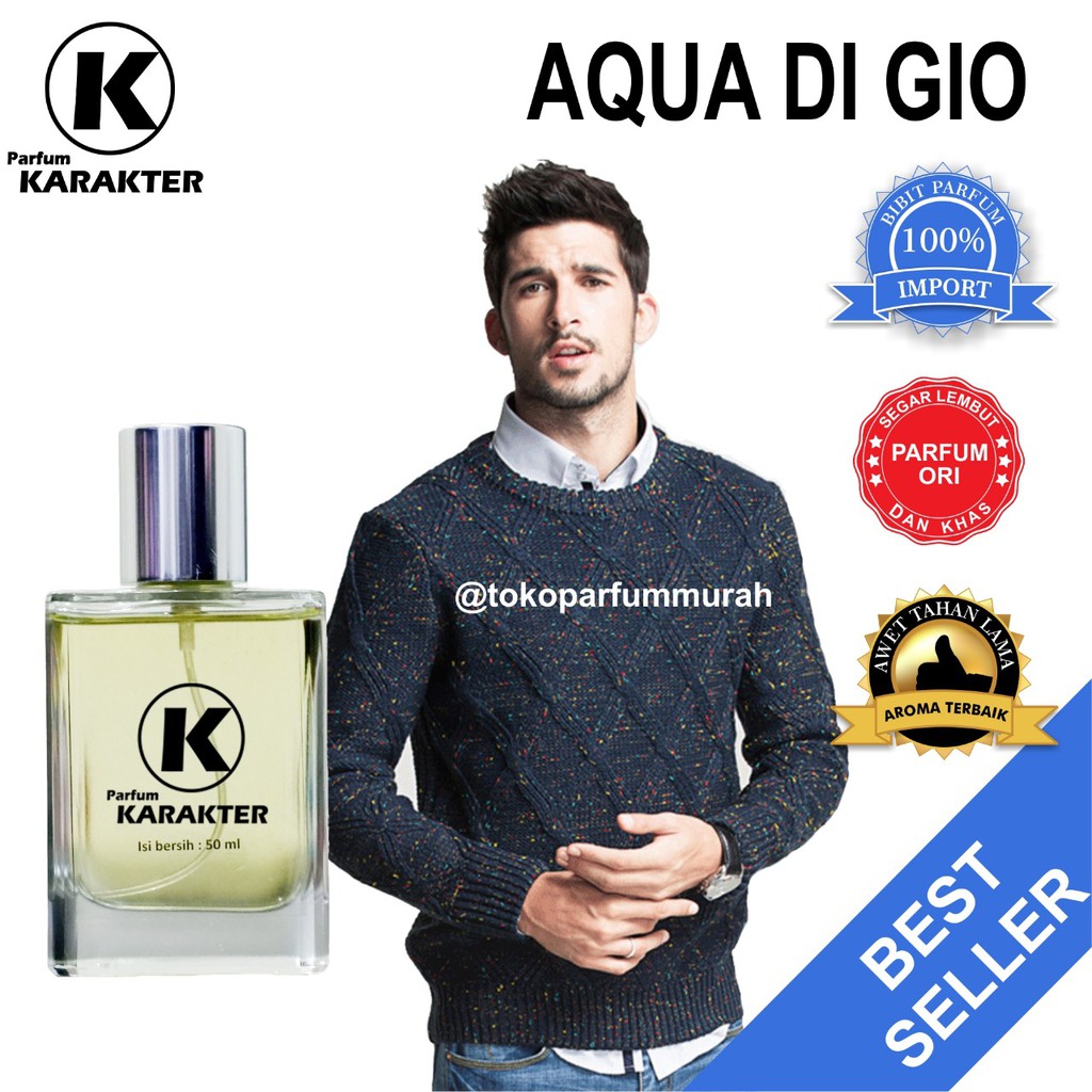 Bisa Cod | Parfum Cowok Acqua Digio  Bibit Parfum Import Wangi &amp; Tahan Lama  Kemasan 100ml