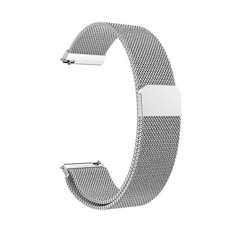 Tali Jam Strap Milanese Loop Watchband Stainless 22mm Ticwatch pro E2 S2 Asus Zenwatch 2 Galaxy Watch 46mm Timex Watch 22mm Gear S3 Classic Frontier