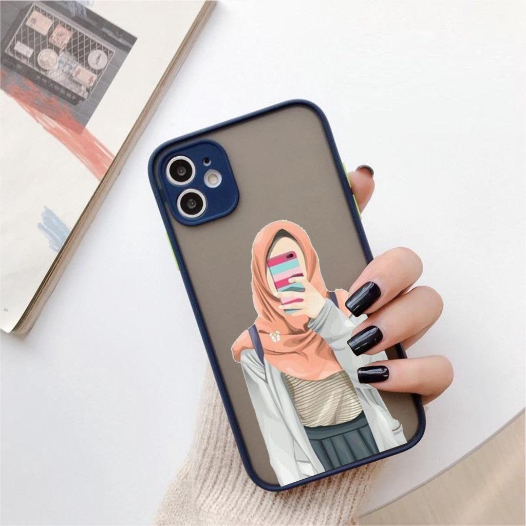 AA07 Softcase Casing Hijab Jilbab for Iphone 6 6s 6+ 6s+ 7 8 7+ 8+ X Xr Xs Max 11 Pro Max 12 13 14 Pro Max