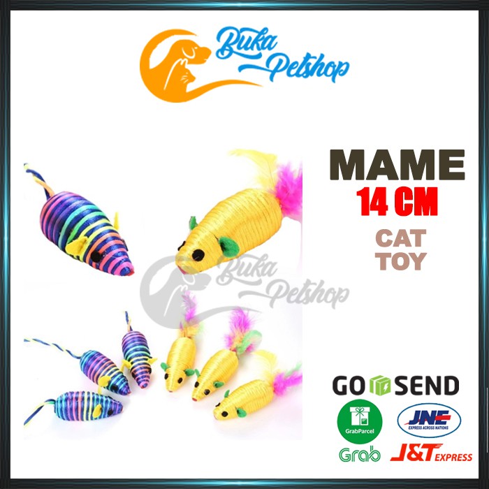 Mainan Kucing Tikus 14cm MAME MICE C