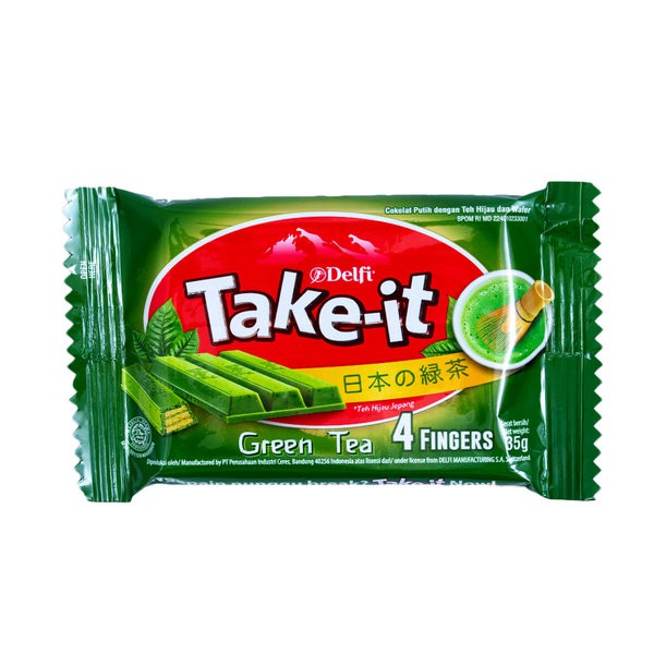 

DELFI Take It 4 Fingers Green Tea Wafers 35gr