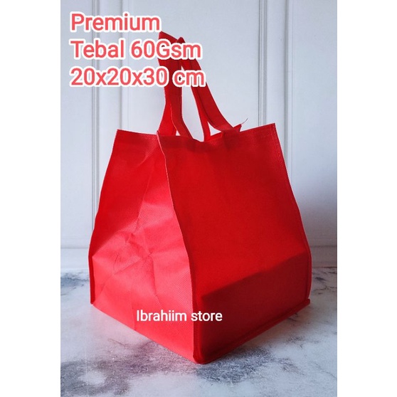 TERMURAH TERLARIS TAS HAMPERS POLOS TEBAL MURAH / TAS BOX NASI POLOS SIZE 22x22x30 PXLXT / TAS HAMPERS / TAS SPUNBOND POLOS TEBAL