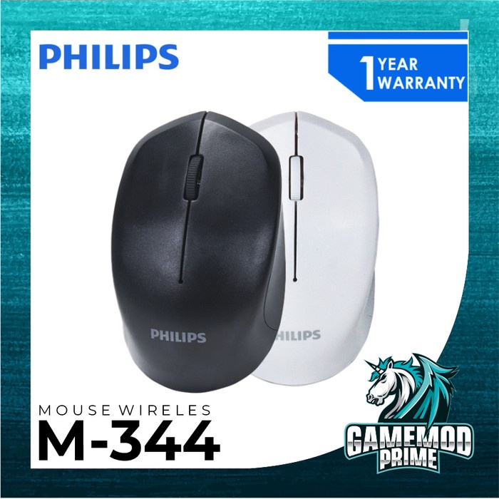 Mouse Philips M344 Wireless M-344 Office Ergonomic Design