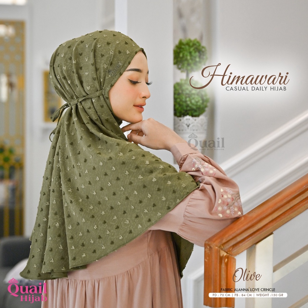 HIMAWARI Bergo tali Quail Hijab