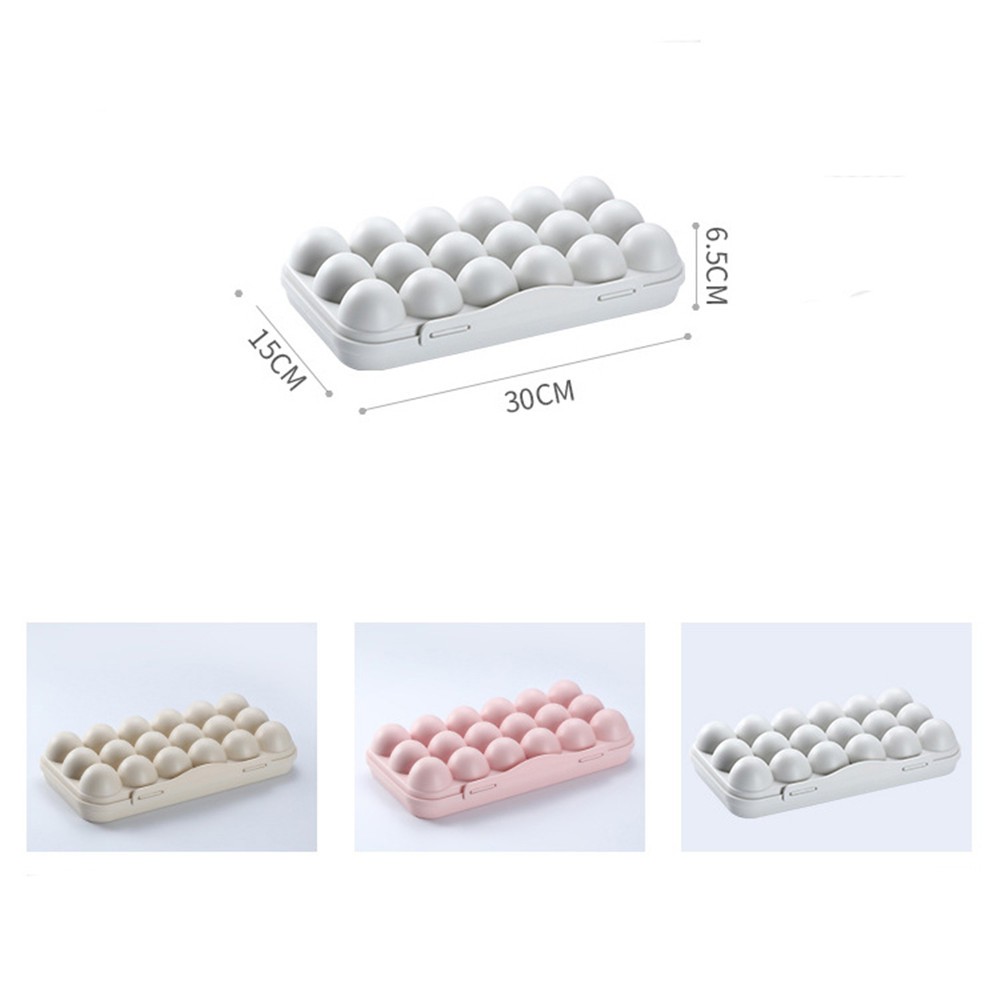 【COD Tangding】Egg Tray Holder Storage Box Refrigerator Crisper Container Home Storage Organization Case