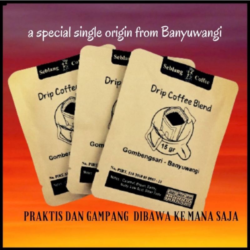 

Drip Coffee Blend 15 gr Banyuwangi