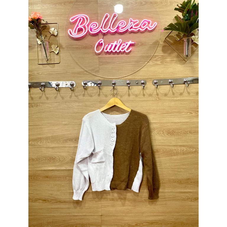 Belleza outlet baju rajut Cardigan rajut atasan wanita elery knite Cardy