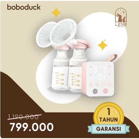 Boboduck Double Electric Breast Pump Dual Pompa ASI - 9 Level F5055