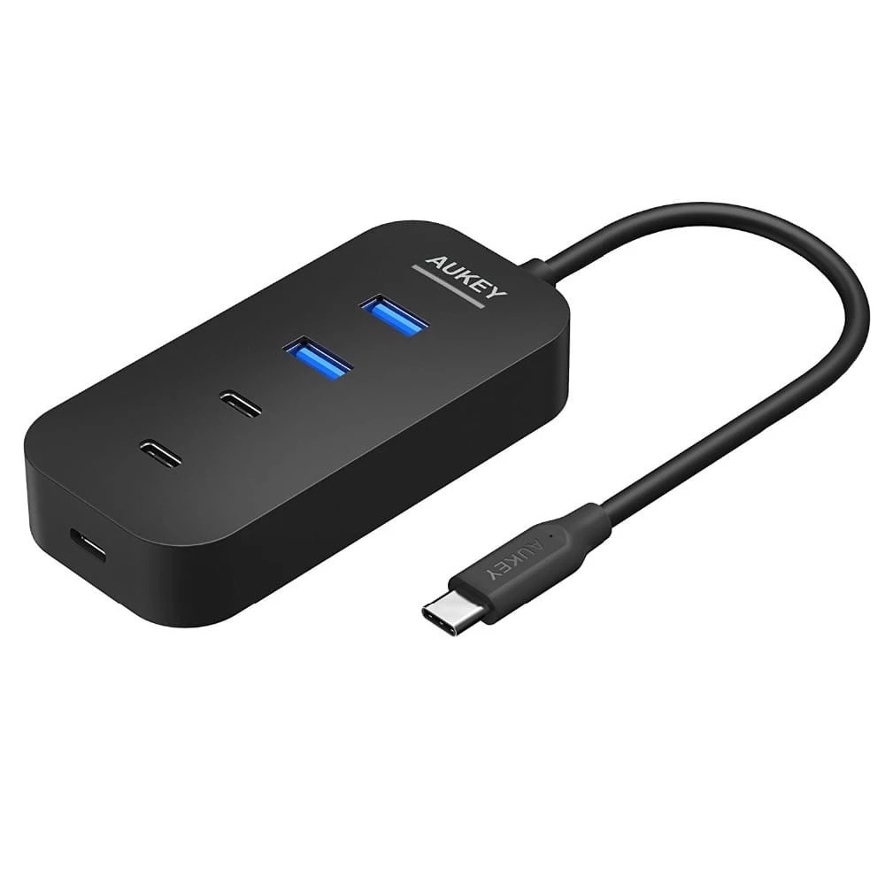 AKN88 - AUKEY CB-C48 - USB-C Hub Adapter to 2xUSB 3.0 - 2xUSB-C - 1xPD USB-C