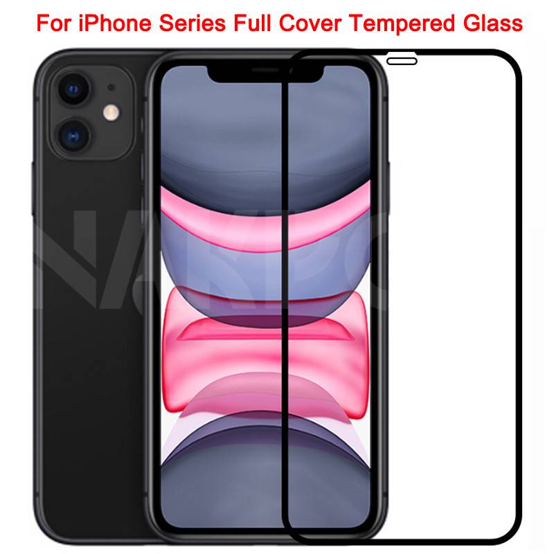 Pelindung Layar Tempered Glass 9d Untuk Iphone X Xs Max Xr 11 12 Pro Max