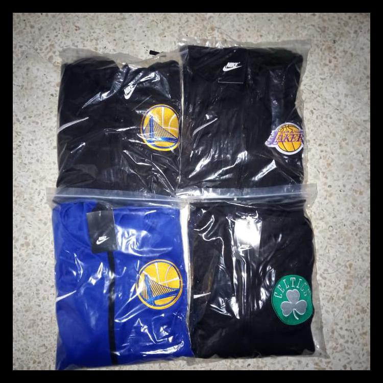 100% TERMURAH JAKET HOODIE BASKET NBA LA LAKERS / GSW WARRIORS / CLEVELAND CAVALIERS - GSW HITAM, M