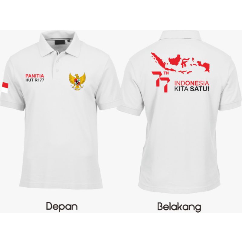 KAOS PANITIA 17 AGUSTUS/KAOS MERAH PUTIH/KAOS LOGO GARUDA/KAOS GAMBAR PETA INDONESIA