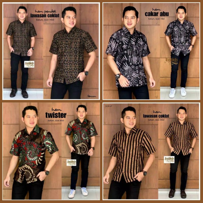 NEW ARRIVAL DISTRO BATIK PRIA BORDIR SOGAN HRB026 BATIKAF NOTOARTO BATIK