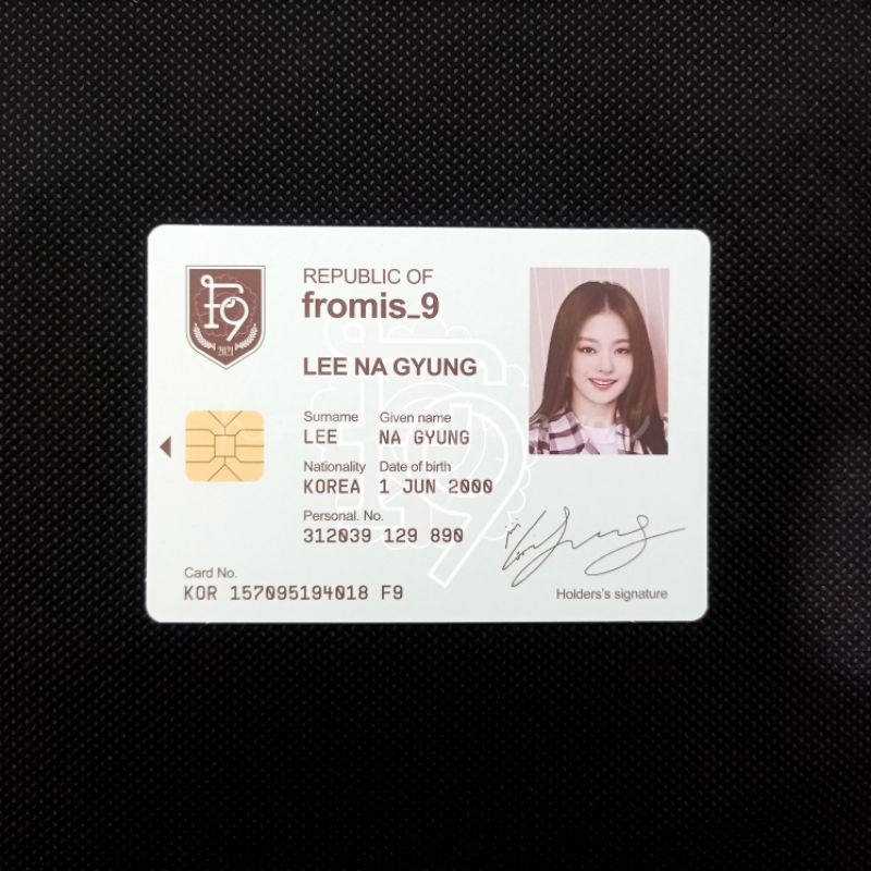 fromis_9 Nagyung - 9Way Ticket Album ID Card