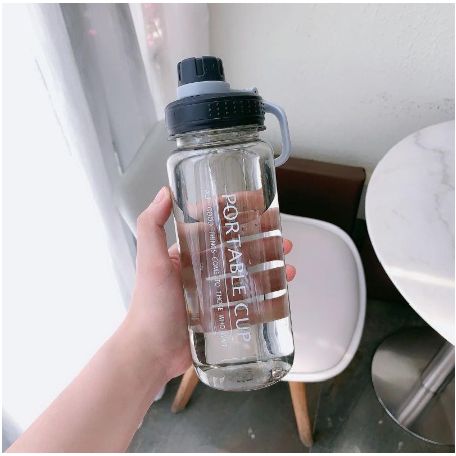 Botol Minum Sport Portable Cup / Botol Minum Viral Sport dan Sekolah 1 Liter BPA FREE 223