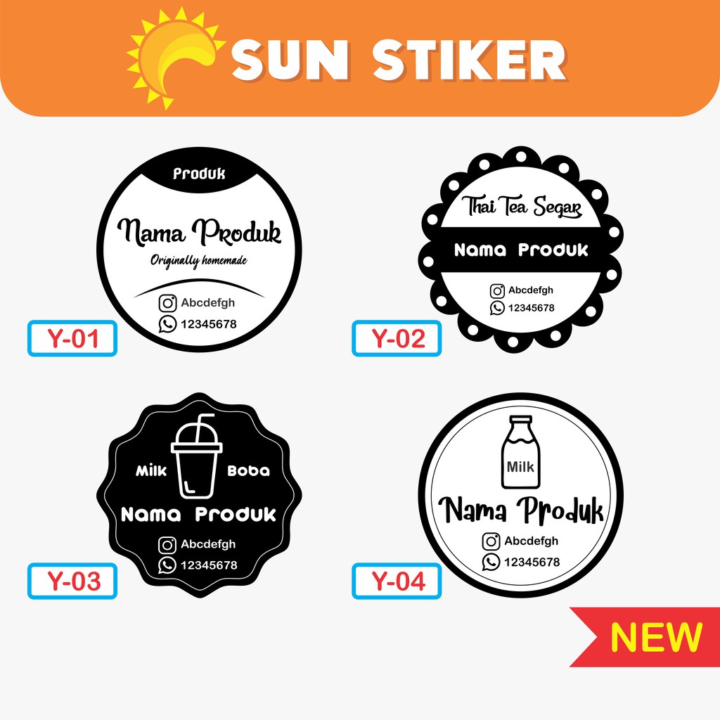 

Cetak Stiker Label Makanan / Label Kemasan + Cutting A3+ TRASNPARAN CUSTOM