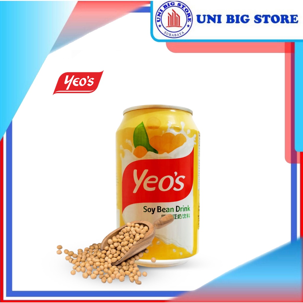 

Yeo's YEOS Soy Bean Drink Can 300 ml Minuman Susu Sari Kedelai Tau Cing