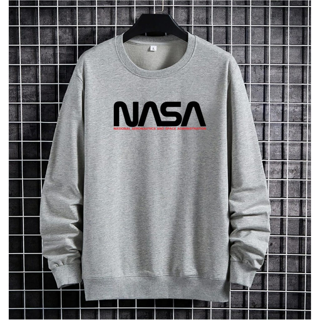 BISA COD / ALIPIO FASHION - BAJU SWEATER NASA / fashion pria / sweater pria / terbaru / keren