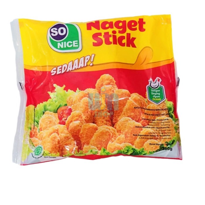 

Sonice Chicken Nugget Ayam STICK Sedap 250 Gram Frozen Food