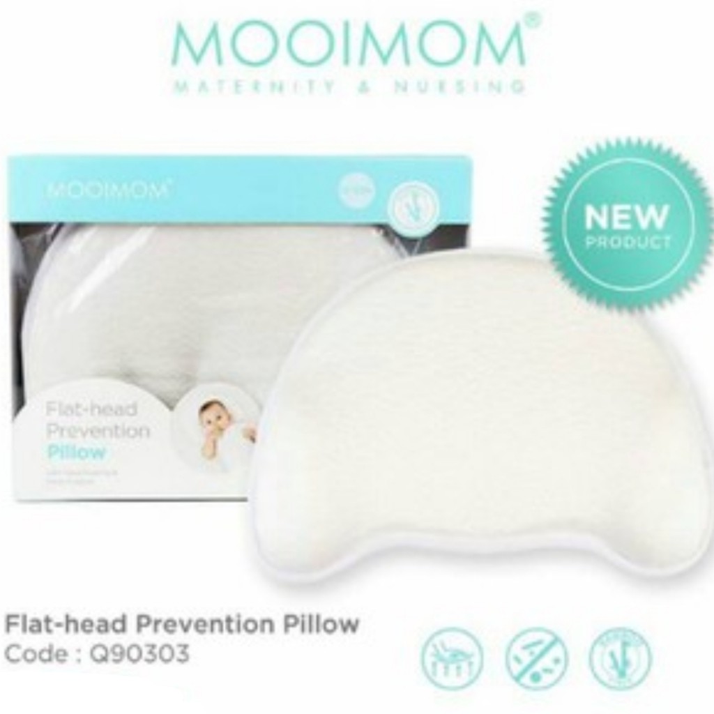 Mooimom Flat Head Prevention Pillow/bantal bayi q90303w