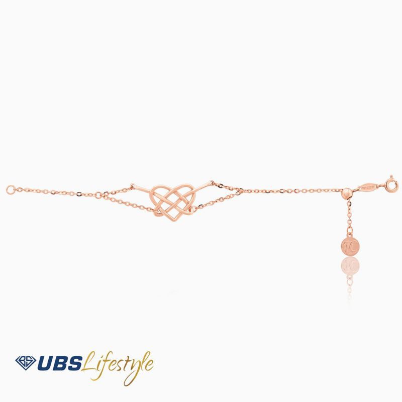 GELANG EMAS UBS IKATAN CINTA - 8K ROSE GOLD - KSG0796