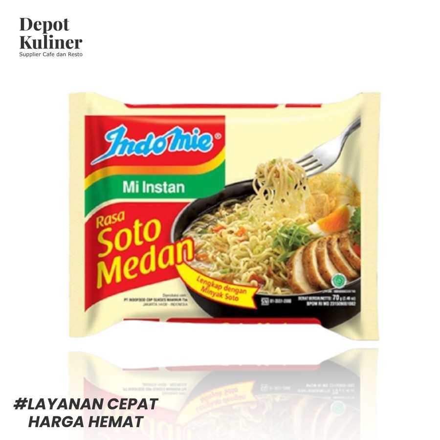 

5 Pcs Mie Instant Indomie Soto Medan 63GR Mi Kuah