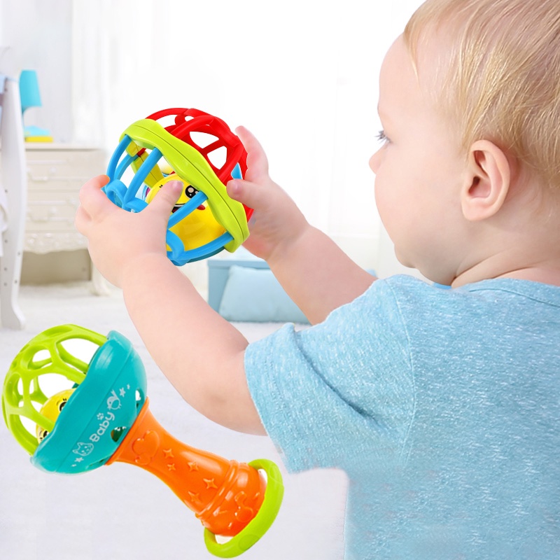 Mainan Kerincingan Bayi / teether rattle stick/mainan gigitan bayi BPA FREE/C73-74