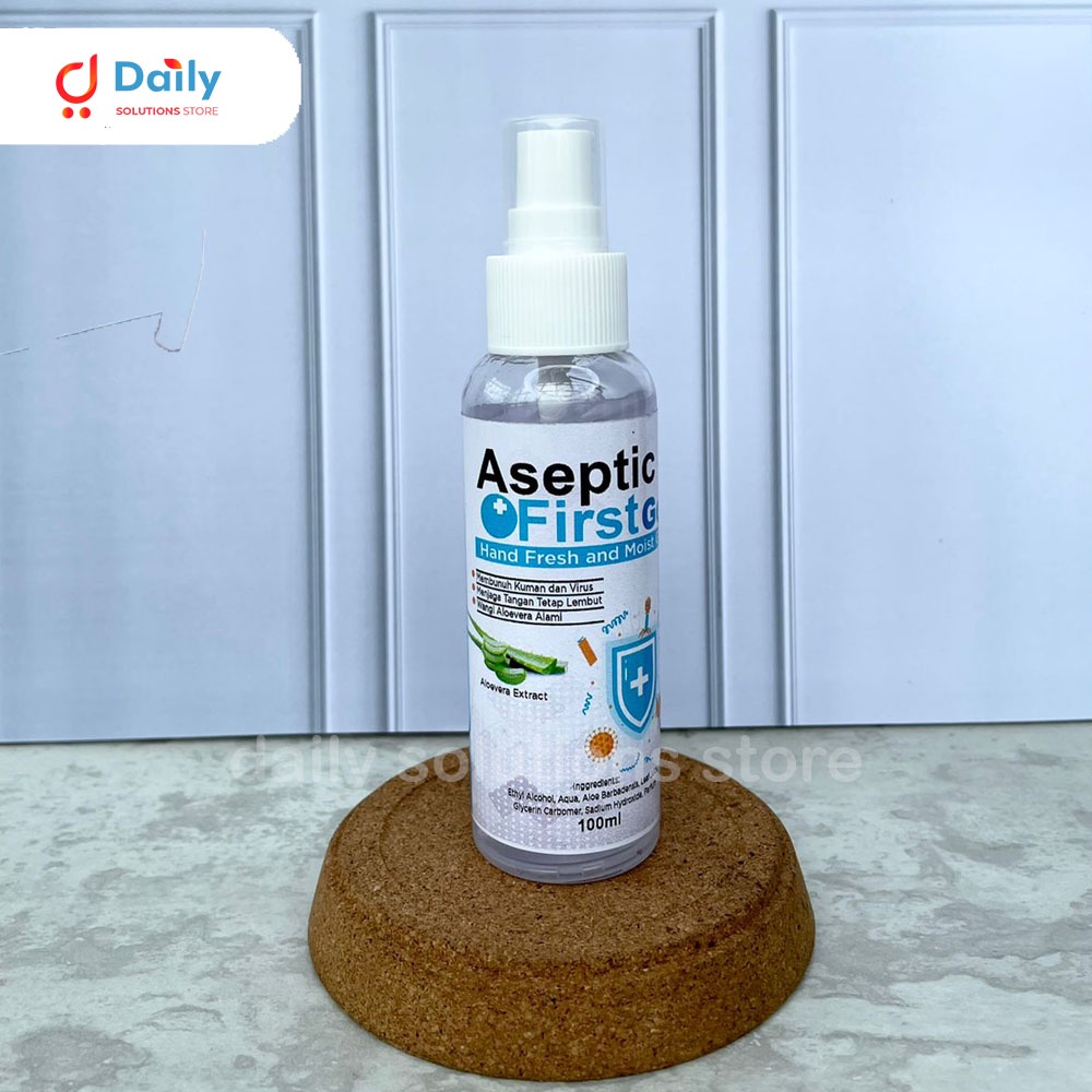 ASEPTIC FIRST HANDSANITIZER GEL 100ML LEMBUT DIKULIT