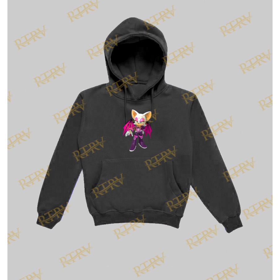 Jaket Sweater Hoodie Anak Anak SONIC THE HEDGEHOG ROUGE