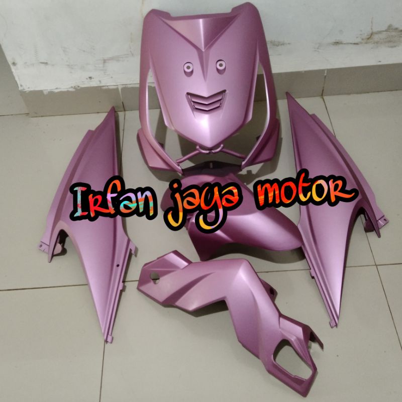 Cover body full halus Honda beat karbu pink doff
