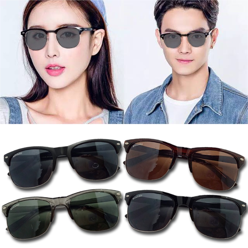 Klasic Kacamata Hitam Wanita Pria Keren Kaca Mata Hitam Anti Sinar Radiasi Kacamata Mengemudi Square Men Women Sunglasses Unisex Simple Classic Kacamata Gaya Cewek Cowok Kacamata Dewasa Kacamata Fashion Terbaru Kacamata Murah