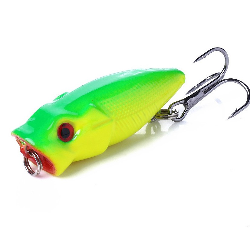 HENGJIA 6pcs Mini 3.5cm/3.g Popper Umpan Pancing Minnow Memancing Peralatan Swimbait Fishing Lure