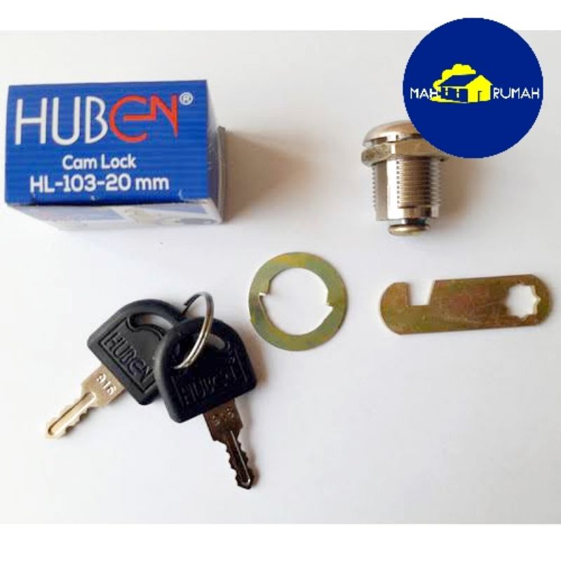 KUNCI CAMLOCK Kunci Laci Loker Kait - HUBEN HL 103 HL103 20mm 25mm 30mm