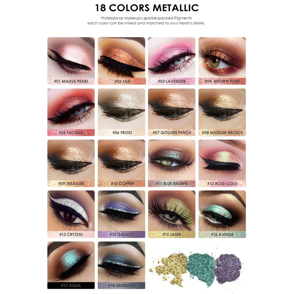 Focallure Eyeshadow Loose Pigment Glitter Eyeshadow Glitter Focallure Liquid Eyeshadow Glitter Focallure Glitter Make Up Focallur Focalure Fucallure Foccalure