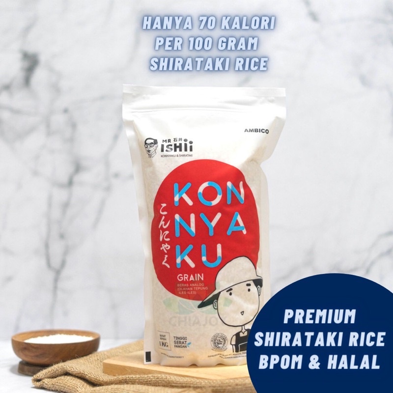 

Beras Shirataki / Shirataki Rice Konnyaku 1kg