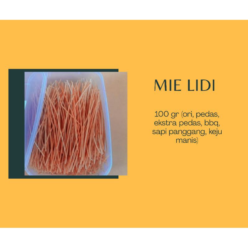 

Mie lidi kotak