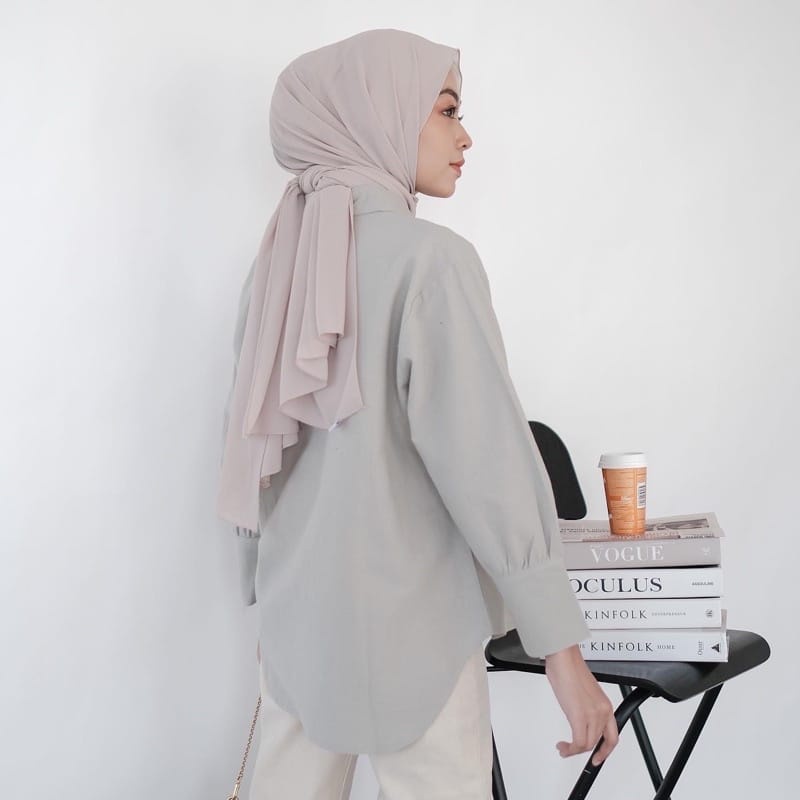 BEFAST - ZEC Atasan VITASYA / Linen Qamara / Atasan Kemeja Wanita / Kemeja Formal / Kemeja Casual Wanita / Kemeja Polos Keluaran Terbaru