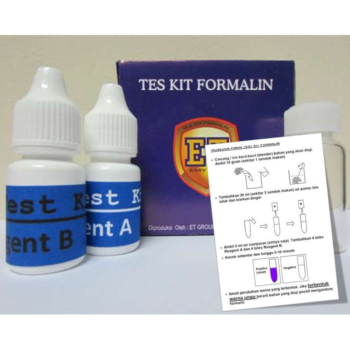 Promo Test Kit Formalin Uji Cepat Formalin Termurah Berkualitas By Djabal Waras Group Shopee Indonesia