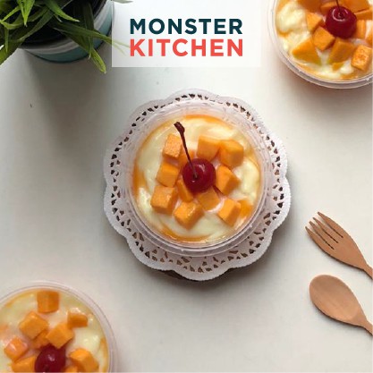 

Burst Mango Pudding by Monster Kitchen