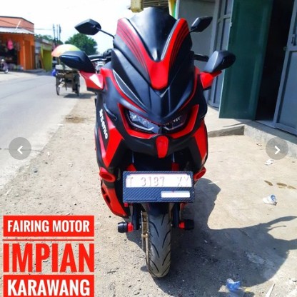 paket modifikasi yamaha nmax new 2020 predator variasi yamaha nmax predator fullbody yamaha nmax new