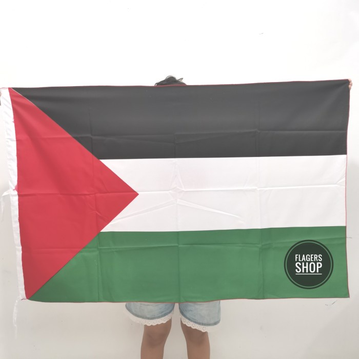 Discount BENDERA PALESTINA 90x135 CM /BENDERA MERAH PUTIH/BENDERA UMBUL UMBUL/BENDERA CUSTOM/BENDERA