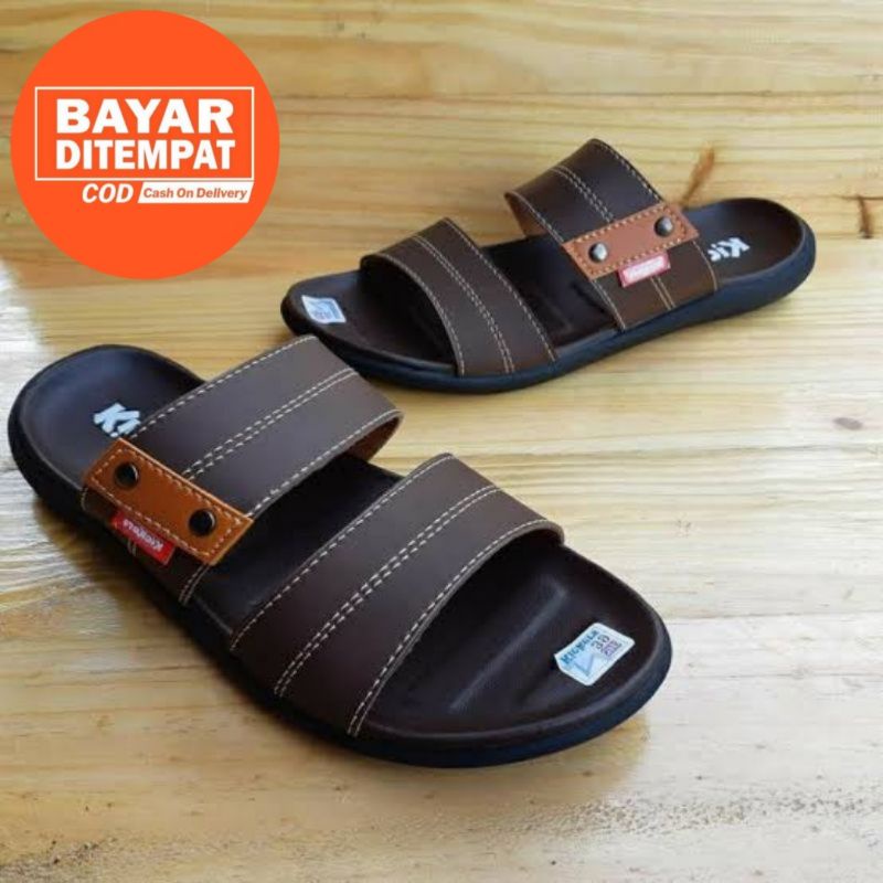 Sandal Kickers Terbaru/Sandal Selop Kulit pria