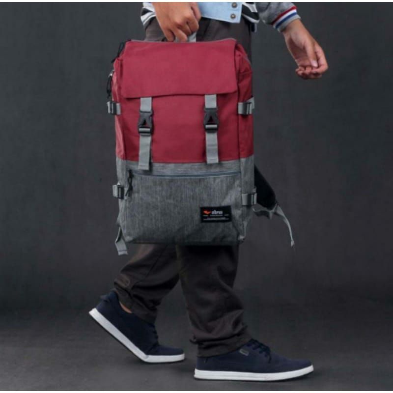 Tas Ransel Pria Elbrus Back Pack Original-Tas Distro Sekolah Kuliah Usisex Tas Ransel Laptop Tas Ransel outdor Kerja Hiking Running