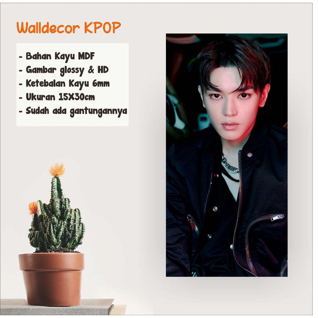 WALLDECOR NCT 127 TAEYONG STICKER UKURAN 15X30 CM WALL DECOR HIASAN DINDING KPOP