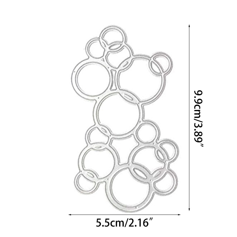 Cetakan Stensil Cutting Dies Motif Gelembung Untuk Scrapbook / Craft Diy