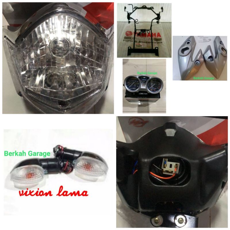Paket Hemat Reflektor Vixion H4 Crum Plus Kupingan Plus Spidometer Plus Breket Plus Sen 2 Buah