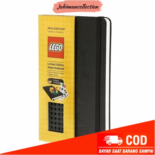 

✨ BISA COD ✨ Moleskine Lego Large Ruled Black Notebook