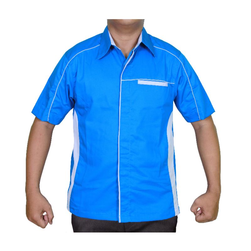 Atasan baju kerja murah#baju karyawan kantor#kemeja kerja#kemeja komunitas#kemeja lapangan outdoor#baju tangan pendek custom bordir