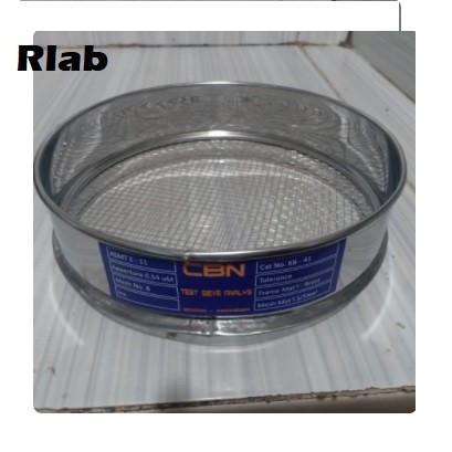 Sieve Test Mesh 8 Sieve Ayakan Stainless Mesh 8 ( 2,36mm ) Diameter 20 cm
